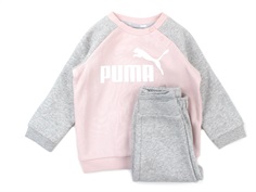 Puma sweatshirt and pants minicats raglan jogger chalk pink
